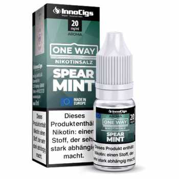 Spearmint One Way InnoCigs Nikotinsalz Liquid 10ml (frische Minze und Menthol)