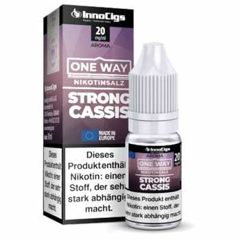 Strong Cassis One Way InnoCigs Nikotinsalz Liquid 10ml Geschmack von Himbeeren und schwarzen Johannisbeeren