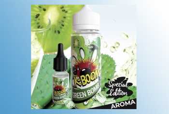Green Bomb K-BOOM Aroma 10ml + Chubby 120ml Flasche (Cactus und Kiwi mit Frischekick)
