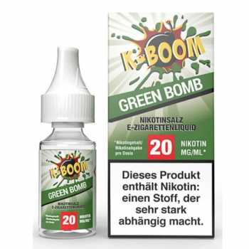 Green Bomb K-Boom Nikotinsalz Liquid 10ml 20mg (Fruchtmix aus Cactus und Kiwi mit Frischekick)