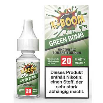 Green Bomb K-Boom Nikotinsalz Liquid 10ml 20mg (Fruchtmix aus Cactus und Kiwi mit Frischekick)