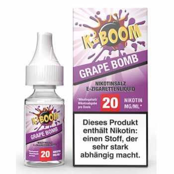 Grape Bomb K-Boom Nikotinsalz Liquid 10ml 20mg (leckere Trauben mit Frische)