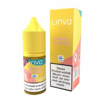 Banana Ice Cream Linvo Nikotinsalz Liquid 10ml 20mg Bananen Eis Creme