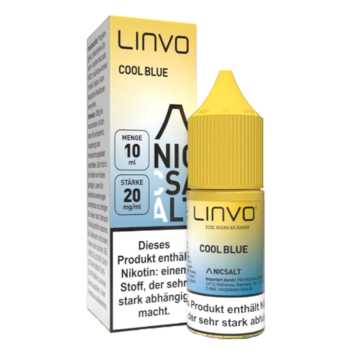 Cool Blue Linvo Nikotinsalz 10ml Liquid – Blaubeere trifft auf erfrischende Kühle
