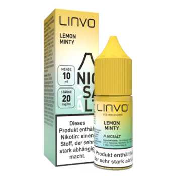 Lemon Minty Linvo Nikotinsalz 10ml Liquid – Zitrusfrische trifft auf kühle Minze