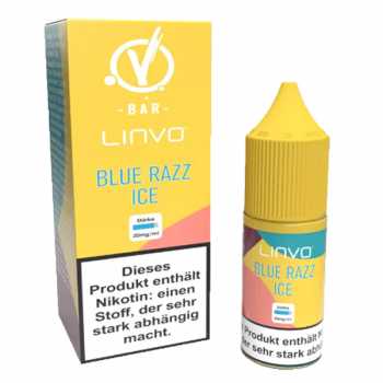 Blue Razz Ice Linvo Nikotinsalz Liquid 10ml 20mg (blaue Himbeeren mit frischer Note)