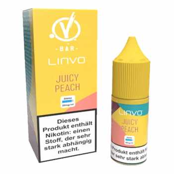 Juicy Peach Linvo Nikotinsalz Liquid 10ml 20mg (Pfirsich Saft mit frischer Note)