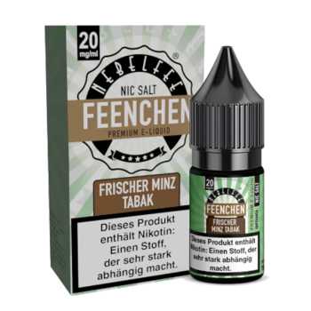 Frischer Minz Tabak Nebelfee Nikotinsalz Liquid 10ml (Tabak verfeinert mit Minze)