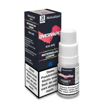 Watermelon Lemon OverVape Nik-Salt Liquid 10ml (Wassermelone und erfrischende Zitrone)