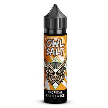 Tropical Vanilla Ice OWL Longfill Aroma 10/60ml (Vanille Eis mit Früchtemix aus Ananas, Pfirsich, Maracuja und Mango)