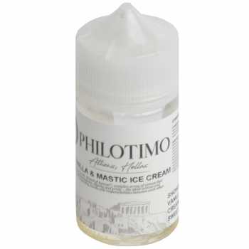 Vanilla & Mastic Ice Cream Philotimo Aroma 30ml / 60ml Eine extravagante Vanille-Bohnen-Eiscreme geküsst von Mastix