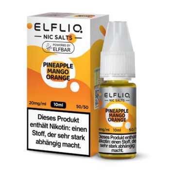 Pineapple Mango Orange ELFLIQ Nikotinsalz Liquid 10ml (Ananas, Mango, Orange)