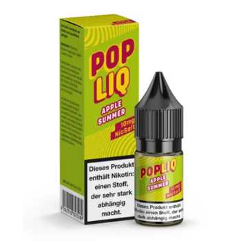 Apple Summer PopLiq Nikotinsalz Liquid 10ml – Intensiver Apfelgenuss bei jedem Zug