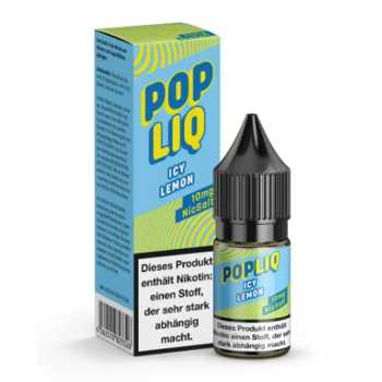 Icy Lemon PopLiq Nikotinsalz Liquid 10 ml – Spritzige Zitrone mit kühler Frische