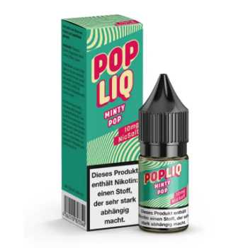 Minty Pop PopLiq Nikotinsalz Liquid 10 ml – Erfrischender Minzgeschmack mit klarer Frische