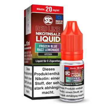 Frozen Blue Razz Lemonade Red Line Nikotinsalz SC Liquid 10ml (Limonade mit Himbeer, Blaubeer und Zitrone und kühler Note)