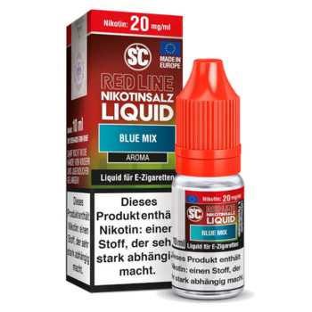 Blue Mix Red Line Nikotinsalz SC Liquid 10ml (Beerenmix mit Anis, Erdbeer, Himbeer und Brombeer)