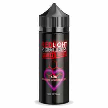 Redlight Secrets süß Aroma + 120ml Liquidflasche (leckere Erdbeer-Zuckerwatte)