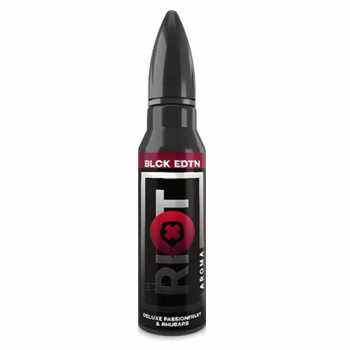 Black Edition Deluxe Passionsfruit & Rhubarb Riot Squad Aroma 15ml / 60ml (Fruchtmix Rhabarber und Passionsfrucht)