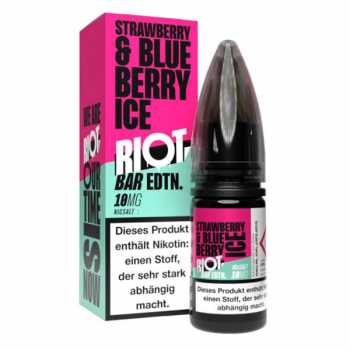 Strawberry Blueberry Ice Riot Squad NicSalt Liquid 10ml (Erdbeer und Blaubeer mit leichter Frische)