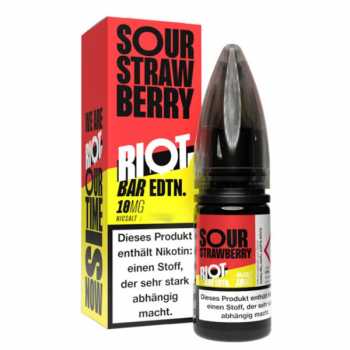Sour Strawberry Riot Squad NicSalt Liquid 10ml (süß säuerlicher Erdbeer Geschmack)