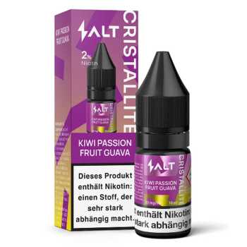 Kiwi Passion Fruit Guava Salt Cristallite Nikotinsalz Liquid 10ml (exotischer Früchtemix mit Kiwi, Passionsfrucht und Guave)