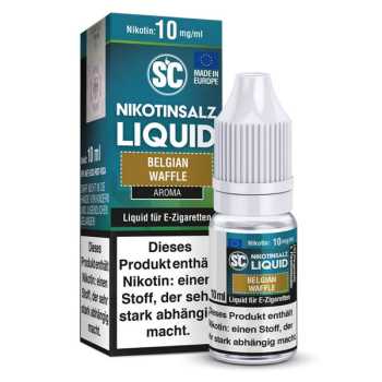 Belgian Waffle Nikotinsalz SC Liquid 10ml (frisch gebackene Waffeln + Karamell)