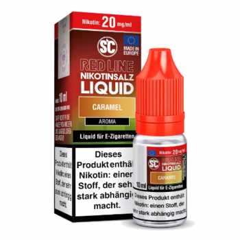 Caramel Red Line Nikotinsalz SC Liquid 10ml (Karamel Geschmack)