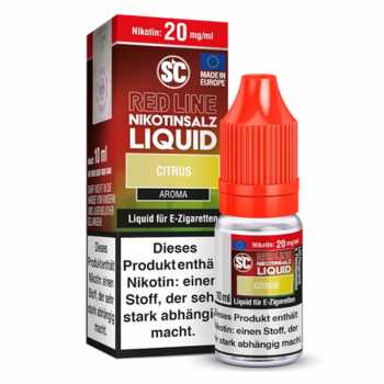 Citrus Red Line Nikotinsalz SC Liquid 10ml erfrischender Zitrusgeschmack