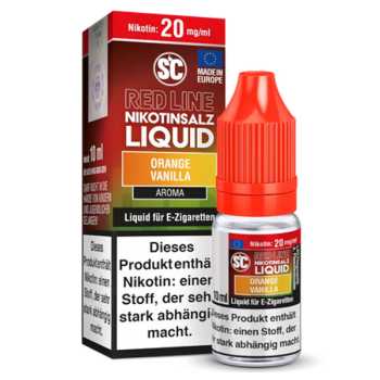 Orange Vanilla Red Line Nikotinsalz SC Liquid 10ml (fruchtige Orange + süße Vanille)