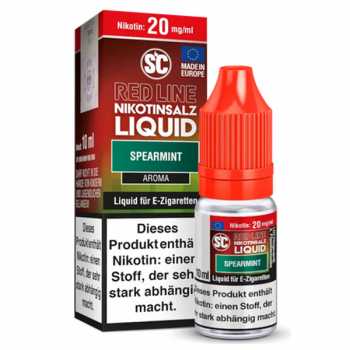 Spearmint Red Line Nikotinsalz SC Liquid 10ml (süße Minze)
