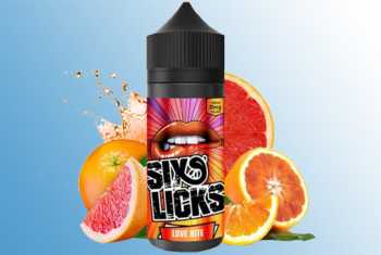 Love Bite Six Licks 100/120ml Liquid (Blutorange, Grapefruit und Orange)