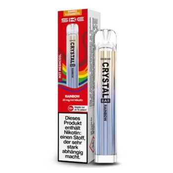 Rainbow SKE Einwegzigarette 20mg NicSalt (intensiver Früchtemix Geschmack)
