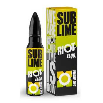 Sub Lime - Riot Squad Liquid 60ml Zitrusfrüchte treffen auf Waldfrüchte, mit den Hauptnoten Limette, Zitrone und schwarzer Johannisbeere