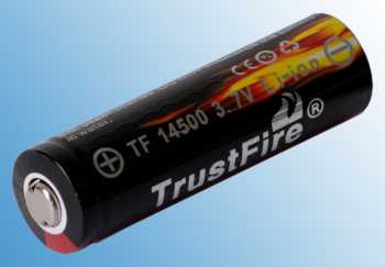 TrustFire TF14500 900mAh - protected E Zigaretten Akku