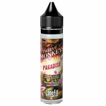 Paradise Twelve Monkeys Aroma 10ml/60ml Fruchtmix aus Erdbeere, Ananas, Banane und Kokosnuss