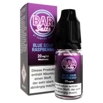 Blue Sour Raspberry Bar Salts Vampire Vape Liquid 10ml (Blaubeeren und Himbeeren mit leichter Säure)