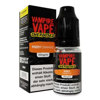 Fizzy Orange Vampire Vape Overdosed Nikotinsalz Liquid 10ml (Orangen Limonade mit kühler Frische)