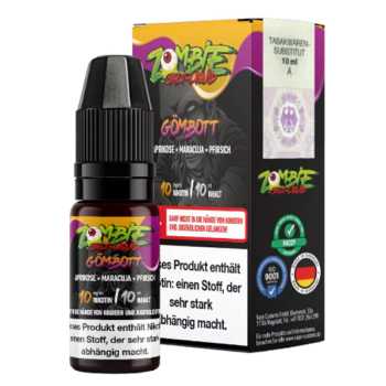 Gömbott Zombie Juice Liquid 10ml (Aprikosen, Pfirsich und Maracuja)