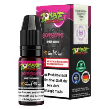 BommBomms Nikotinsalz Zombie Juice Liquid 10ml (Himbeer Bonbons)