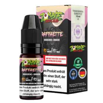 Raffaette Zombie Juice NikSalt Liquid 10ml (cremige Kokosnuss mit Erdbeeren)