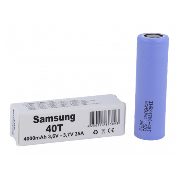 Samsung 40T 21700 Akku 4000mAh 35A 