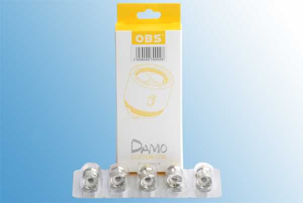 5 x OBS Damo M2 Cotton Ezigaretten ErsatzCoil