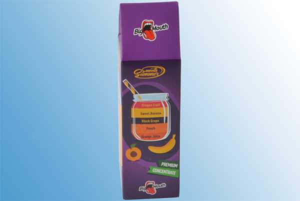BigMouth OPBSD Aroma Orangensaft, Pfirsich, dunkle Weintrauben, Banane und Drachenfrucht