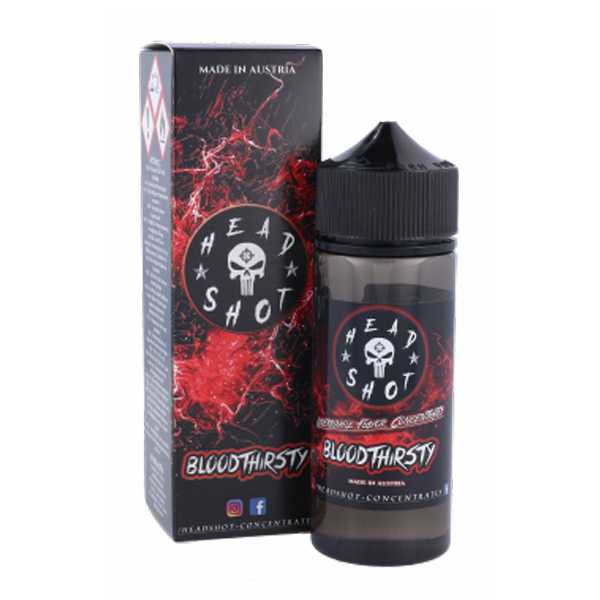 Bloodthirsty Headshot Aroma 24ml / 120ml rote Beeren und Zitronenlimonade mit Cooling Kick