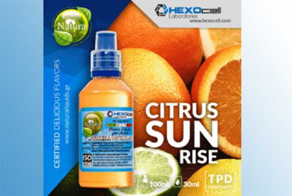Citrus Sunrise – Hexocell Liquid 30ml Zitrusmix aus Orange, Zitrone und Limette