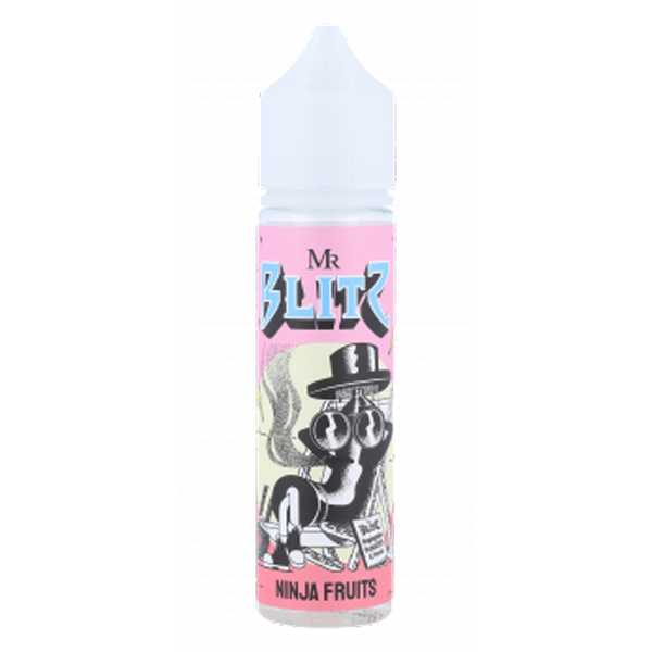 Ninja Fruits Mr. Blitz Aroma Longfill 10ml / 60ml Fruchtmix aus Erdbeeren, Ananas, Pfirsich und Grenadine