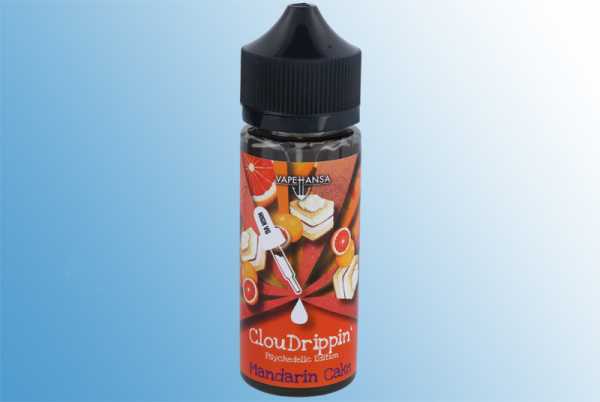 Mandarin Cake - VapeHansa 20ml Cloudrippin Aromashot Mandarinen Kuchen verfeinert mit Vanille und Sahne