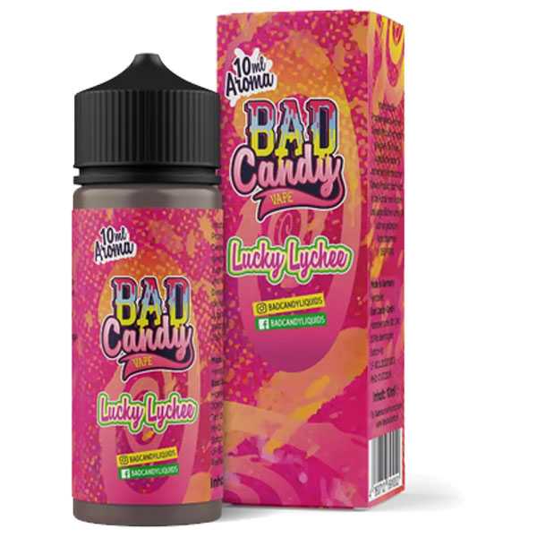 Lucky Lychee Bad Candy Aroma Longfill 10ml / 120ml (exotischer Früchtemix mit Lychee, Maracuja und Zitrone mit kühler Note)