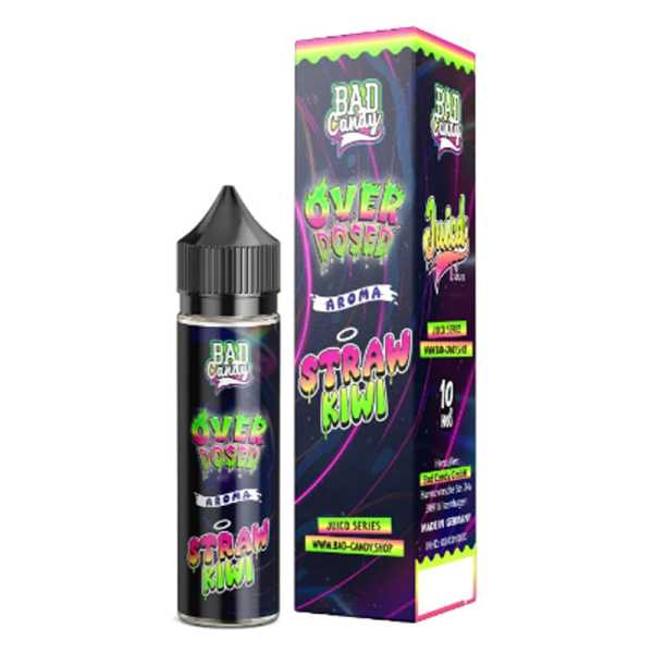 Straw Kiwi Bad Candy Liquids JUICD Longfill Aroma 10ml / 60ml (Erdbeer und Kiwi mit leichter Frische)
